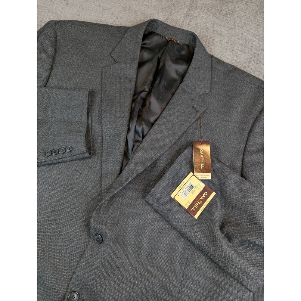 Oak Hill Blazer Mens 5XL 62-64 Textured Wool Performance Sports Coat Jacket NWT